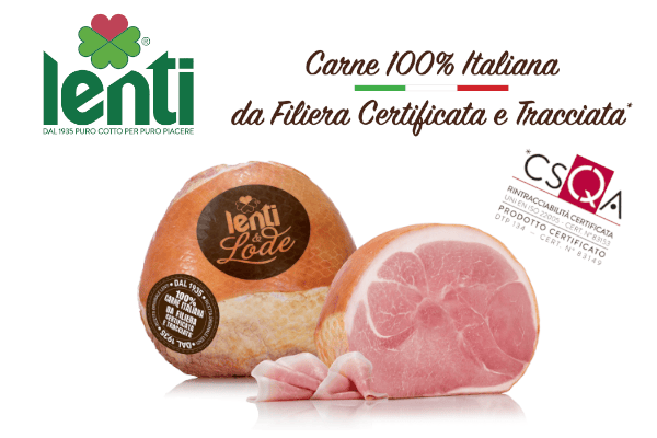 Prosciutto cotto Lenti e Lode: oggi filiera 100% italiana certificata CSQA